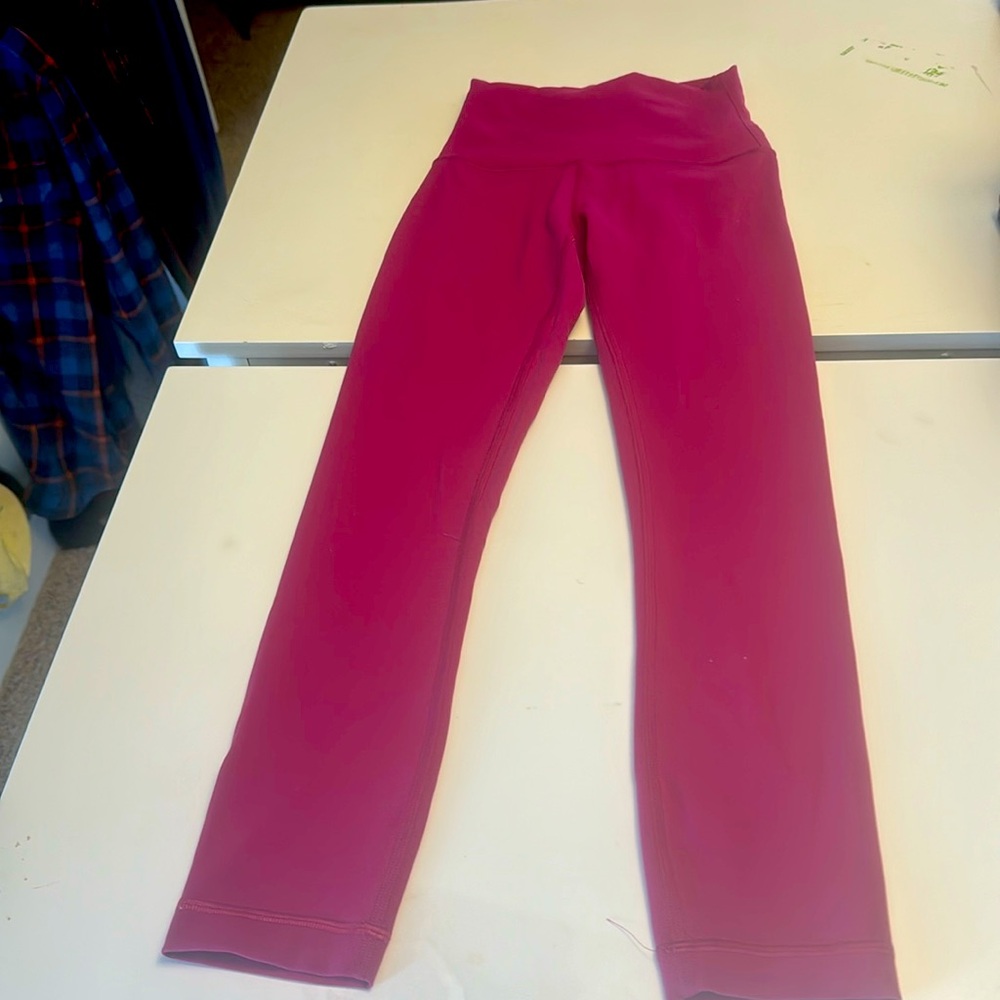 Pink Lululemon Align High Rise Leggings size 0.